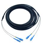 Outdoor Armored Fiber Optic Cable With FC SC LC ST Connector Assembled 30 to