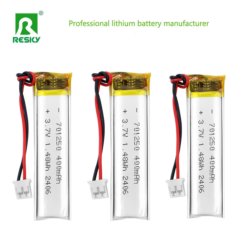 Lithium Polymer Battery Pack 701250 3.7V 400mAh 1.48wh Power Li-Polymer Battery For Smart Lock