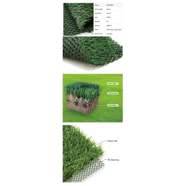 Synthetic Artificial Football Pitches Stable Hybrid Grass System