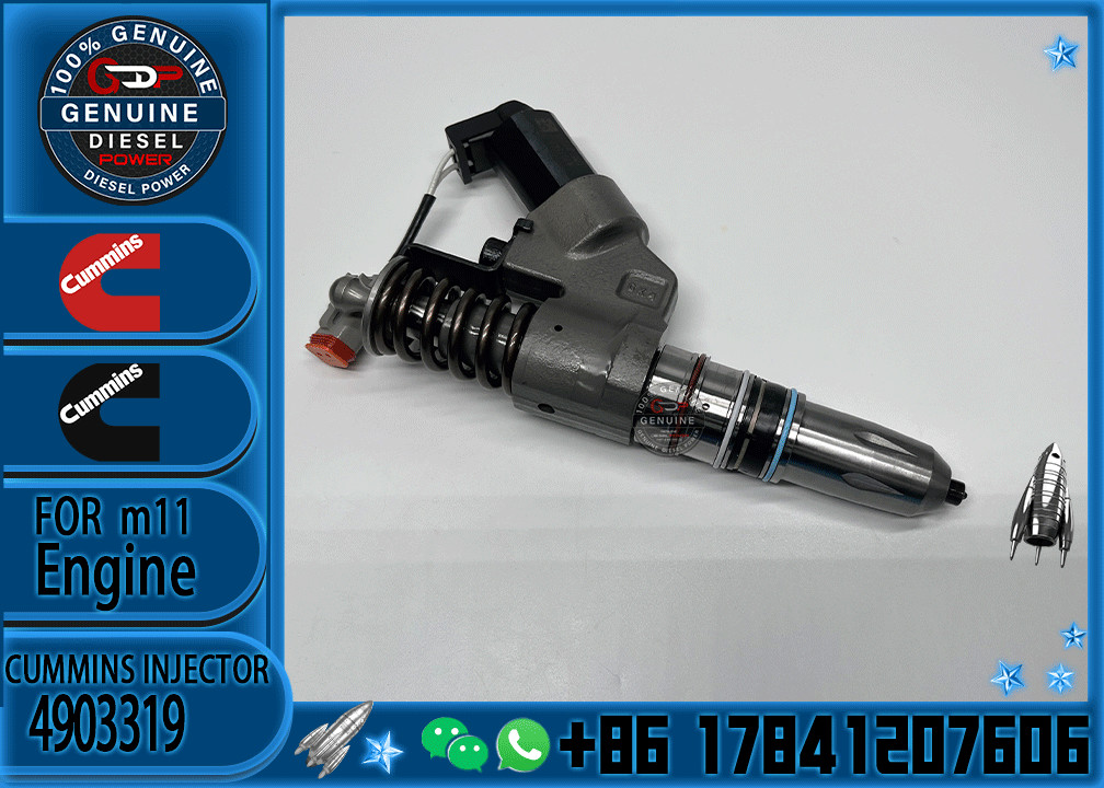 Huida original DL900A bulldozer ISM11 engine 4903472 4026222 fuel injector 4903319 used in Cummins