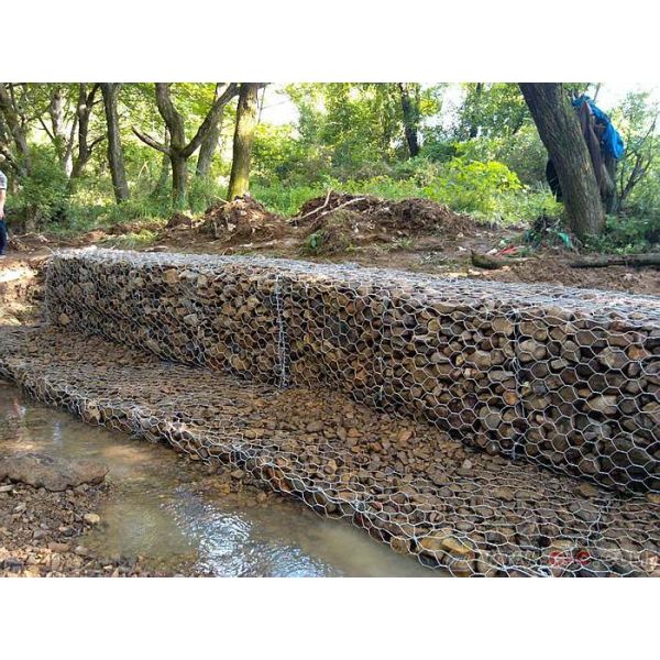 2×1×0.5m Gabion Wall Baskets Hexagonal Hole / Gabion Garden Wall