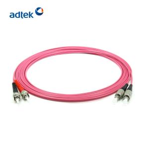Wholesale FC-ST Duplex Fiber Optic Patch Cord Multimode Cable Jumper OM4 Violet PVC / LSZH from china suppliers