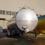 Bitumen Crude Oil Aluminum Tanker Trailer 43000 Liters