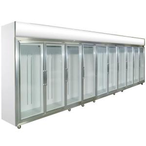 Wholesale Glass Door Compact Refrigerator 0 - 10 Degree Dynamic Cooling For Shop from china suppliers