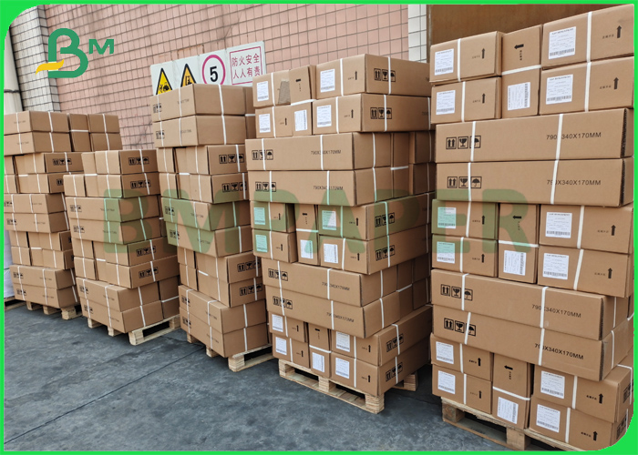 80g Uncoated CAD Engineering Plotter White Paper Roll For Inkjet Printing Papel 841mm 610mm