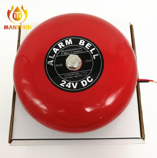Audio Alarm ≥95dB Firefighter Rescue Equipment 8" 200mm Conventional Red Alarm
