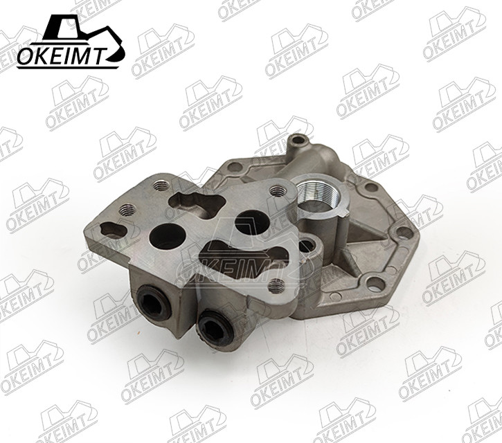 S6K Oil Filter Head Middle Parts For Engine CATE Excavator Spare Parts