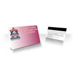 Four color printing palstic self-adhesive magnetic strip card,Credit Card Size