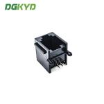 All Plastic Black Tab Up RJ11 6P6C Connector female Without Filter