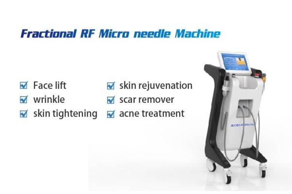 skin rejuvenation fractional double rf microneedle machine 0.3-3mm needle depth control machine for spa/clinic use