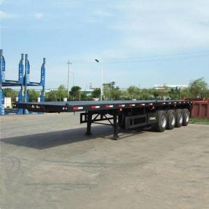 Wholesale 4 Axle 48 Foot Flat Deck Container Flatbed Semi Trailer with Airbag Suspension from china suppliers