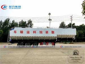 Wholesale 3 Axle 66cbm 40T 50T Bulk Feed Delivery Truck Semi Trailer from china suppliers