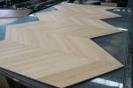 Natural Oak Chevron Engineered Flooring 530x70x10/4MM, AB grade, Brushed, UV