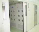 Automatic double door cargo air shower room