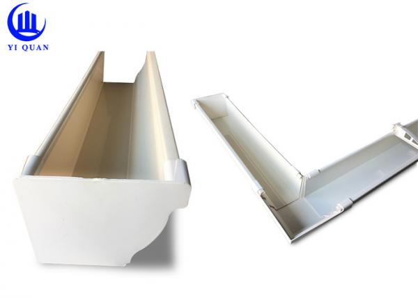 Quality Threepenny PVC Rain Gutters Fiiting Rain Water Collection Gutter for sale