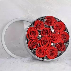 Wholesale Forever Preserved Real Roses in a round box, Long Lasting Luxury Roses that last a year rose gift from china suppliers