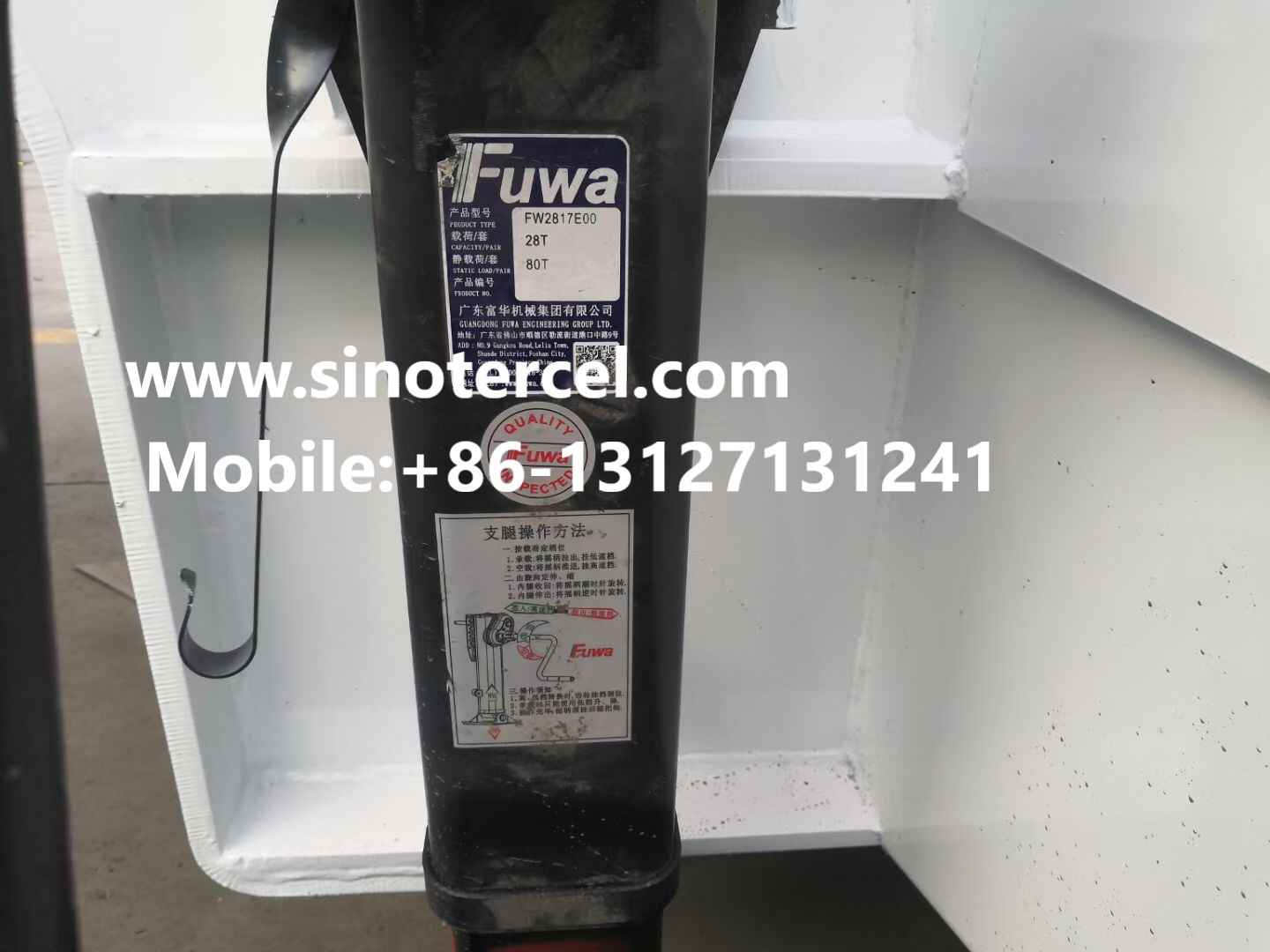 30 Foot 3 Axle Flat Bed Semi Trailer 30-50 Tons