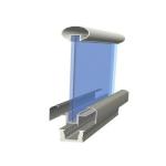 Aluminum Alloy Profile Tempered Glass Railing Accessories For 8mm To 12Mm