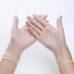 Clear Vinyl Glove No Powder 3mm Thickness Glove With Full Certificates