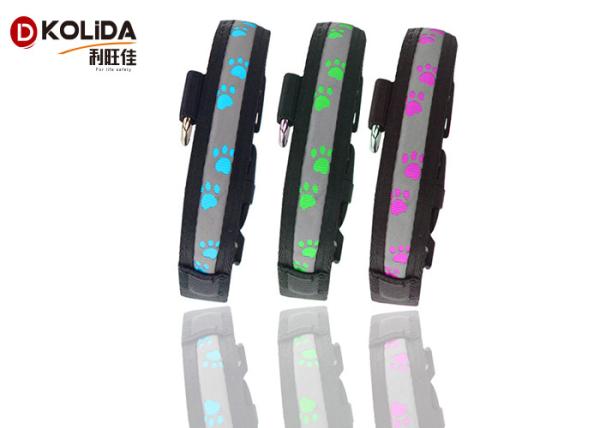 LED Flashing Light Dog Collar and Leash Safety Pet Dog Puppy Collar Lead in