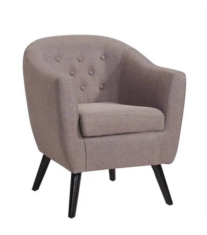 Breathable Fabric Yellow Single Seater Sofa Anti Fading Multipurpose