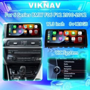 Wholesale Viknav Car Radio 12.3 inch For BMW 6 Series F06 F12 2010-2012 CIC System Wireless Android Auto Carplayer GPS Navigation from china suppliers