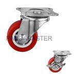 Durable Red PVC Caster Wheel Swivel Furniture Castor Wheels 50mm