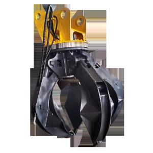 Wholesale Multifunctional Excavator Rotation Orange Peel Grapple 4/5/6 Tines Grab Clamp from china suppliers
