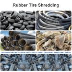 2ton - 3ton Rubber Tyre Shredder Machine Car Tire Shredder Customized