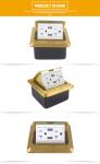 Brass Electric Pop Up Floor Socket With Steel Box For Residential