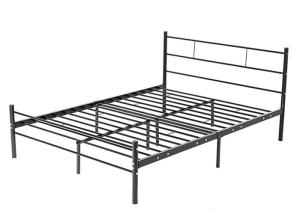 Wholesale Elegant 1.2mm Metal Double Bed Smooth Finish Edges Powder Coating from china suppliers