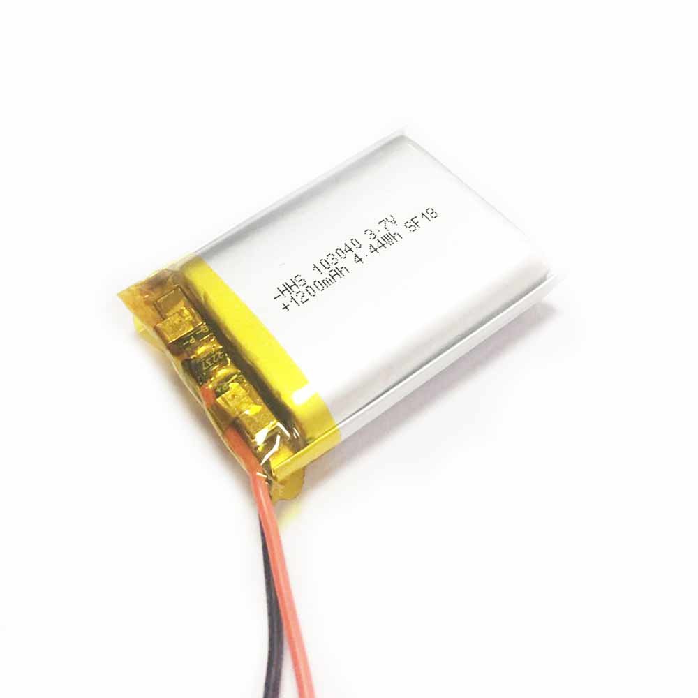 1C Discharge 3.7Volt 1200mAh Polymer Battery Pack PL103040