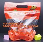 Fruit Packing Bags For Grapes Banana Vegetables Stand Up Plastic Food Bags,