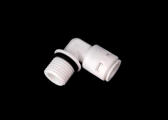 Easy Installation Quick Connect Water Fittings , Elbow Connector With Seal