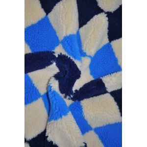 Jacquard 100% Polyester Sherpa Fabric Faux 150cm Adjustable 535gsm