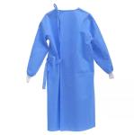 Knit Cuffs SMS PP PE Fabric Surgical Gown Waterproof Blue Color