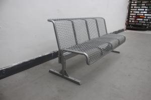 Wholesale Street Park Outdoor Metal Benches Furniture With Back free standing from china suppliers