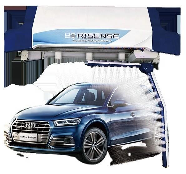 Automatic End Touchless Car Wash Equipment 360 Degree Swing Bright Wax Spray