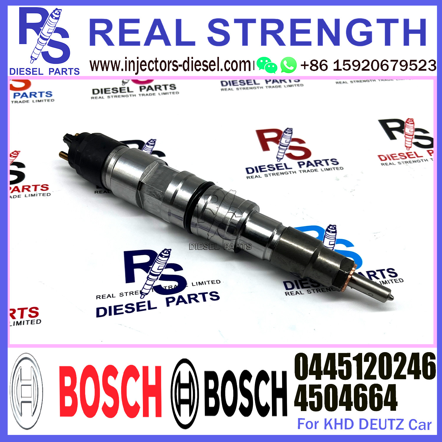 Diesel Engines Parts BOSCH Diesel Injector 0445120246 4504664 For Deuitz KHD