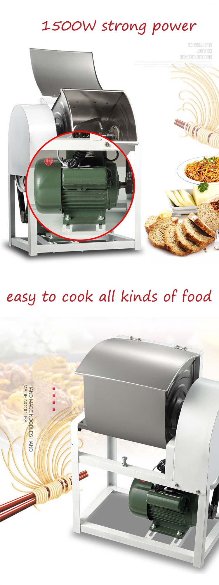 Baked Goods Flour Mixer Dough Mixer Machine Cookies Automatic Dough Maker