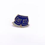 1.5 Inch Metal Plated Die Struck Enamel Pins , Brass Material Glitter Safety
