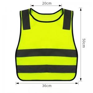 Wholesale Fluorescent Yellow Kids Reflective Vest Polyester For Safety And Visibility from china suppliers