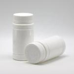 Customized Logo PE Empty Bamboo Shape Plastic Bottle with Screw Cap for Pill