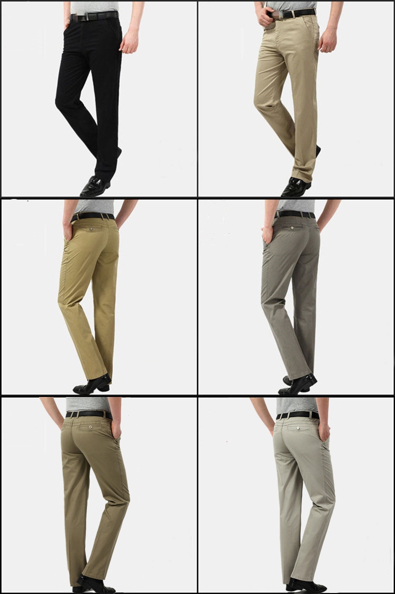 Cargo Pants for Men 2022 Spring and Summer Thin High Waist Straight Dad Dress Pant