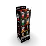 Retail Store Metal Display Stands Floor Display Unit For Grilling Charcoal