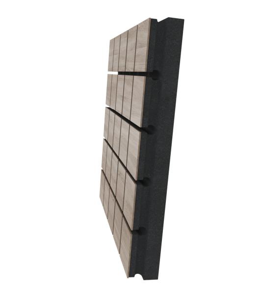 Polyester Fiber Soundproof Wall Boards Wood Slat Acoustic Panels for Inner