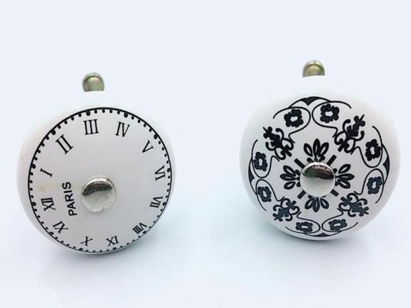 Cabinet Porcelain Handles And Knobs Zinc Dresser Handles Pattern Ceramic