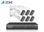 CMOS Sensor 6 Camera Cctv System 3 Megapixel Surveillance nvr Kits For Shop