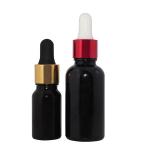10ml 30ml Boston Round Black Matte Frosted Cosmetic30ml Frosted Glass Dropper