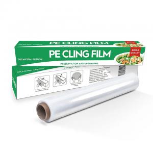Wholesale Food Grade Clear PE Cling Film Food Wrap Preservative Film With Slider Cutter from china suppliers